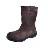 250mm Brown Pull On Riggers Boots 34692 Pull On Boots Oliver   