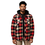 The Quilted Shacket Jackets Hard Yakka Red S