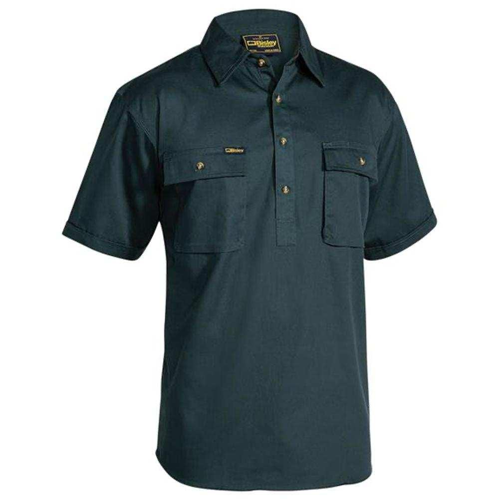 Bisley Closed Front Cotton Drill Short Sleeve Shirt DirectPrice