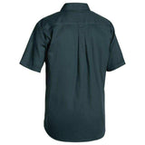 Closed Front Cotton Drill Short Sleeve Shirt Shirts Bisley