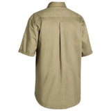 Closed Front Cotton Drill Short Sleeve Shirt Shirts Bisley