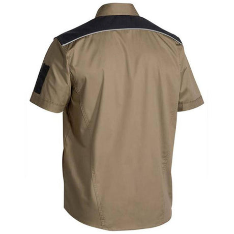 Flx & Move Mechanical Stretch Shirt Short Sleeve Shirts Bisley   