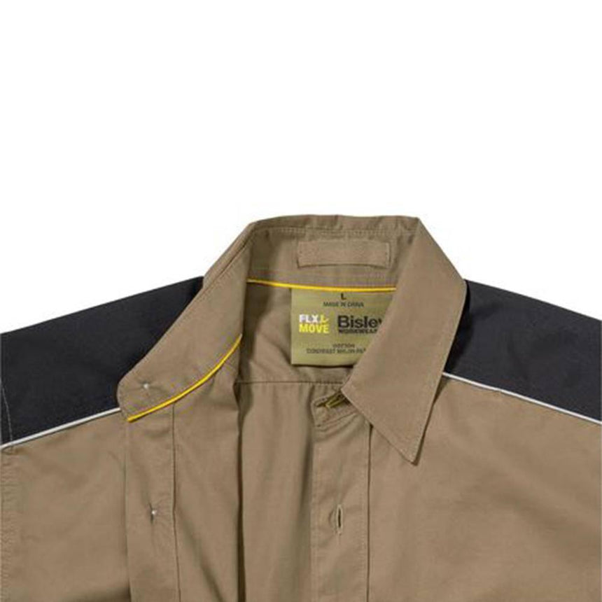 Flx & Move Mechanical Stretch Shirt Short Sleeve Shirts Bisley   