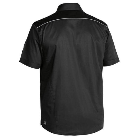 Flx & Move Mechanical Stretch Shirt Short Sleeve Shirts Bisley   