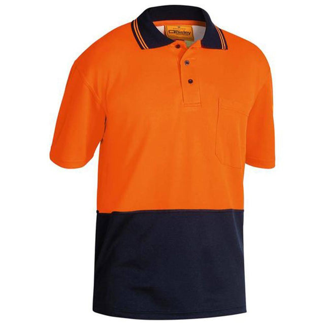 Hi Vis Short Sleeve Polo Shirt Polos Bisley   