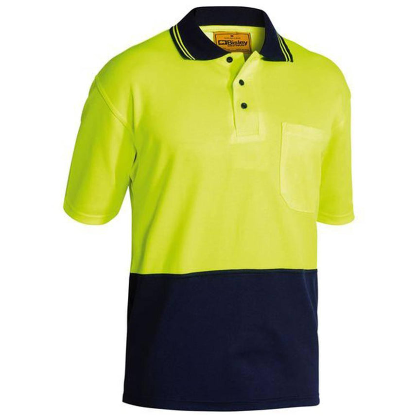 Hi Vis Short Sleeve Polo Shirt Polos Bisley   