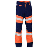 Taped Biomotion Two Tone Pants BP6412T Pants Bisley Orange Regular 77R