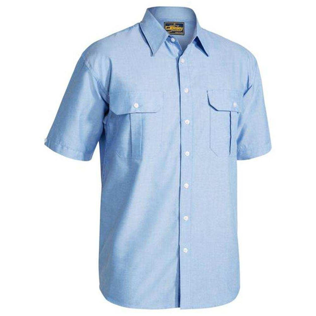 Oxford Short Sleeve Shirt Short Sleeve Shirts Bisley   