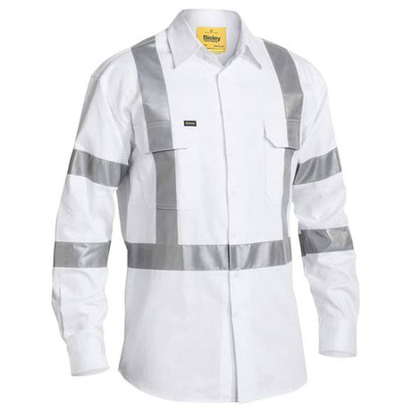 Taped Cotton Drill Long Sleeve Shirt Long Sleeve Shirts Bisley   