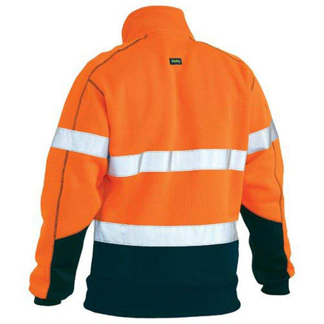 Taped Hi Vis 1/4 Fleece Pullover With Sherpa Lining Sweaters Bisley   