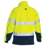 Taped Hi Vis 1/4 Fleece Pullover With Sherpa Lining Sweaters Bisley   