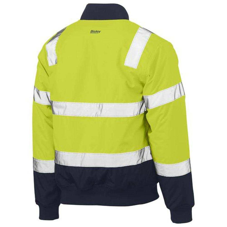 Taped Two Tone Hi-Vis Bomber Jacket With Padded Lining Jackets Bisley   