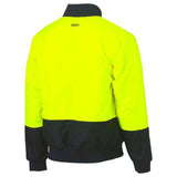 Two Tone Hi-Vis Bomber Jacket BJ6730 Jackets Bisley