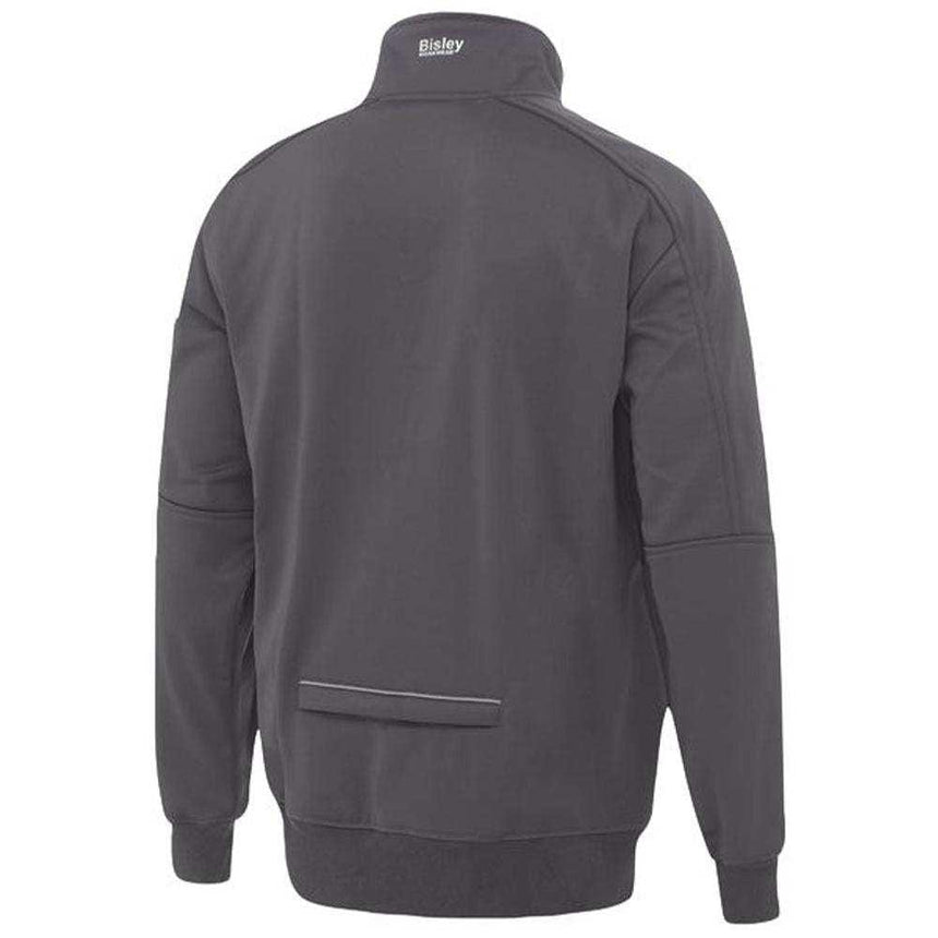 Work Fleece 1/4 Zip Pullover With Sherpa Lining Sweaters Bisley   