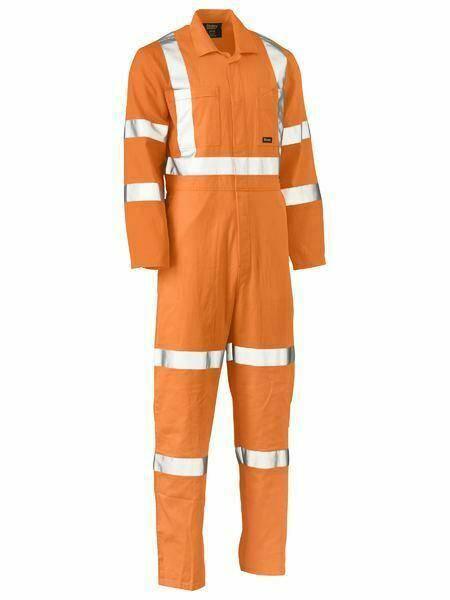 X Taped Biomotion Hi Vis Lightweight Coverall BC6316XT Overalls Bisley