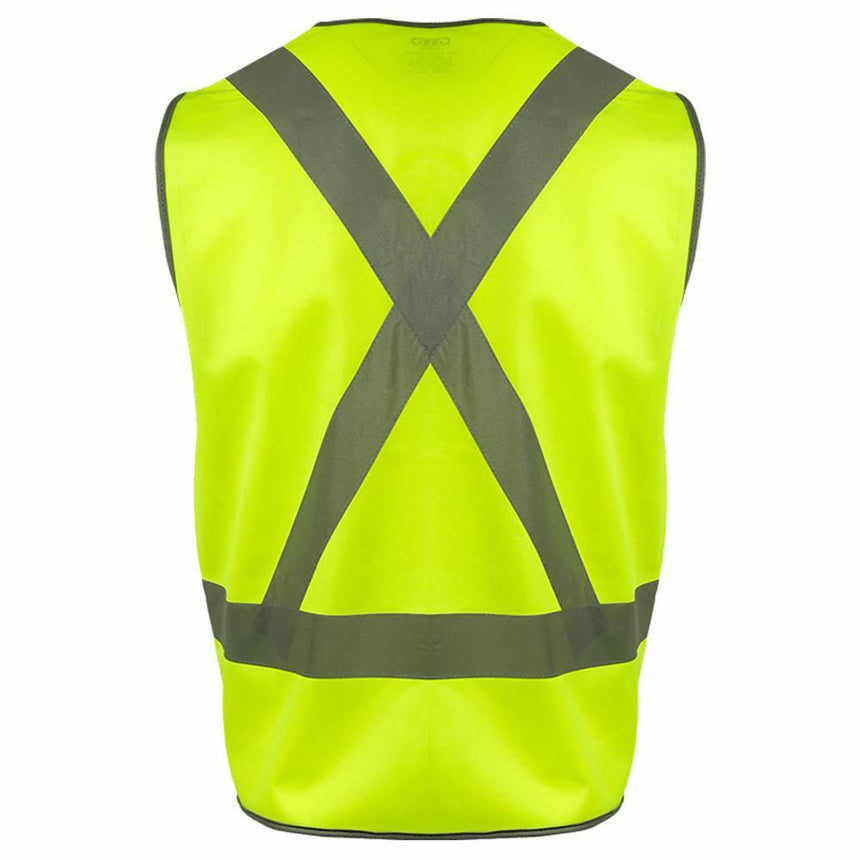 Hi Vis H Pattern Taped Safety Vest Vests Canura   