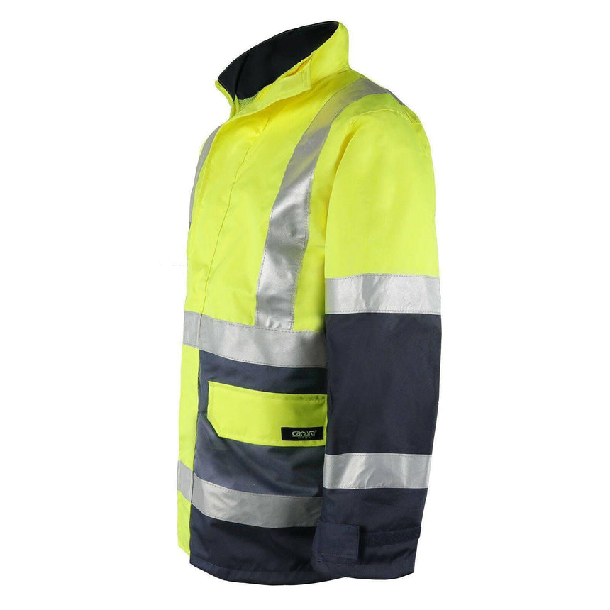 Hi Vis Rain Jacket Yellow Jackets Canura   