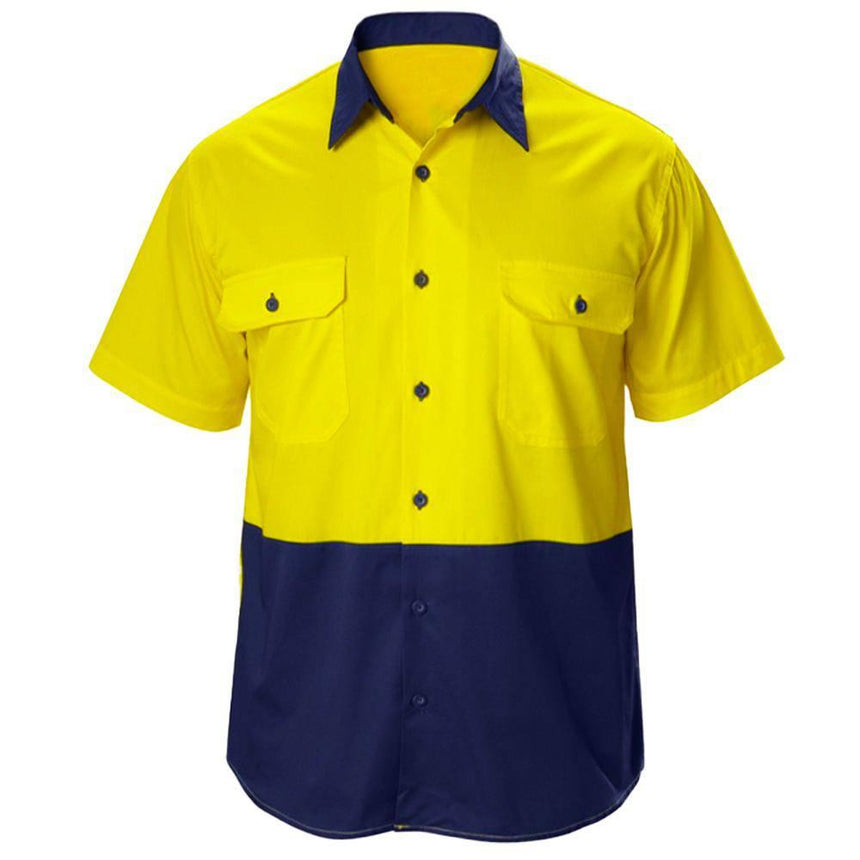 Hi Vis Short Sleeve Safety Shirt Short Sleeve Shirts Canura   