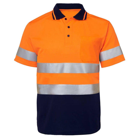 Hi Vis Taped Short Sleeve Polo Shirt Polos Canura Orange S 