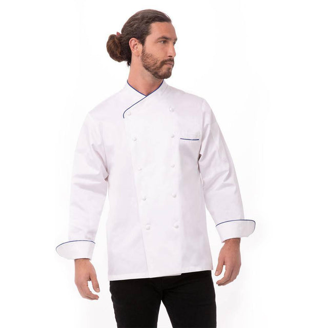 Bali Premium Cotton Chef Jacket Chef Jackets Chef Works 34 White 