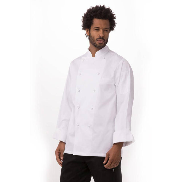 Madrid Premium Cotton Chef Jacket Chef Jackets Chef Works 34 White 