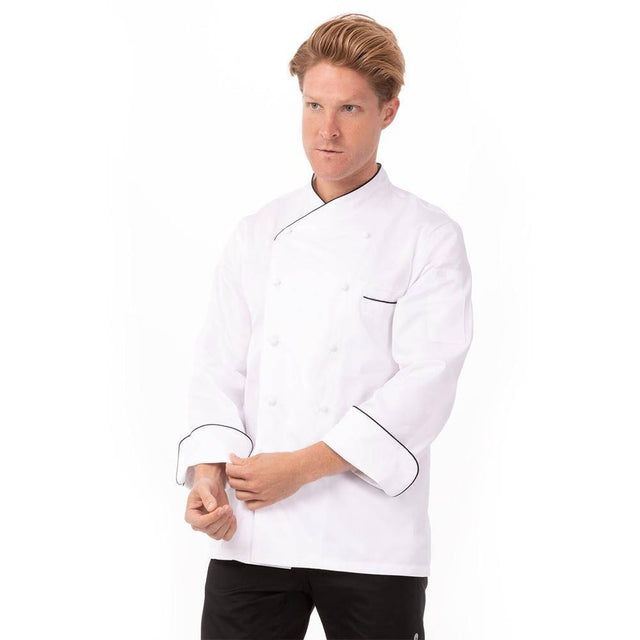 Monte Carlo Premium Cotton Chef Jacket Chef Jackets Chef Works 34 White 