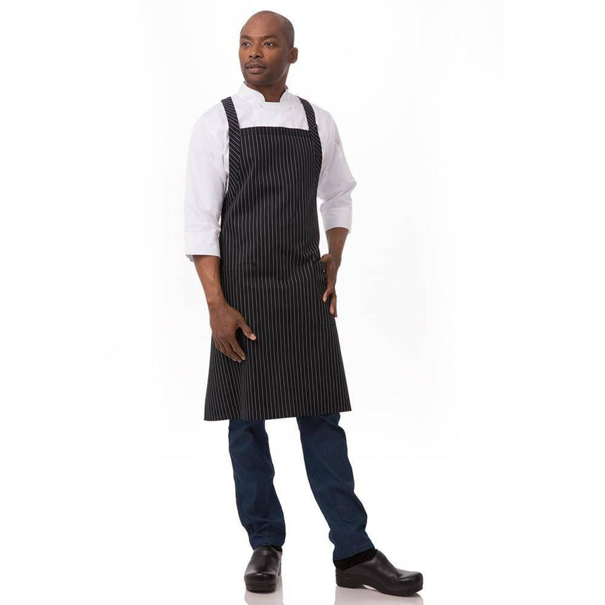 Cross-Back Bib Apron Aprons Chef Works Black/White  
