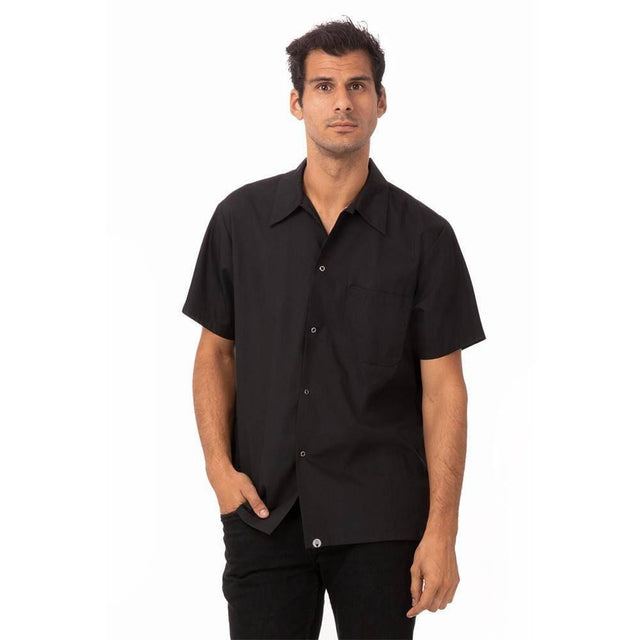 Black Utility Cook Shirt Chef Shirts Chef Works XS Black 