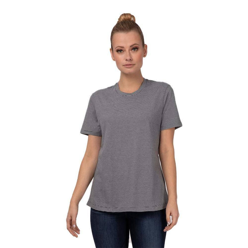 Women's Striped T-Shirt Chef Shirts Chef Works XS Grey 