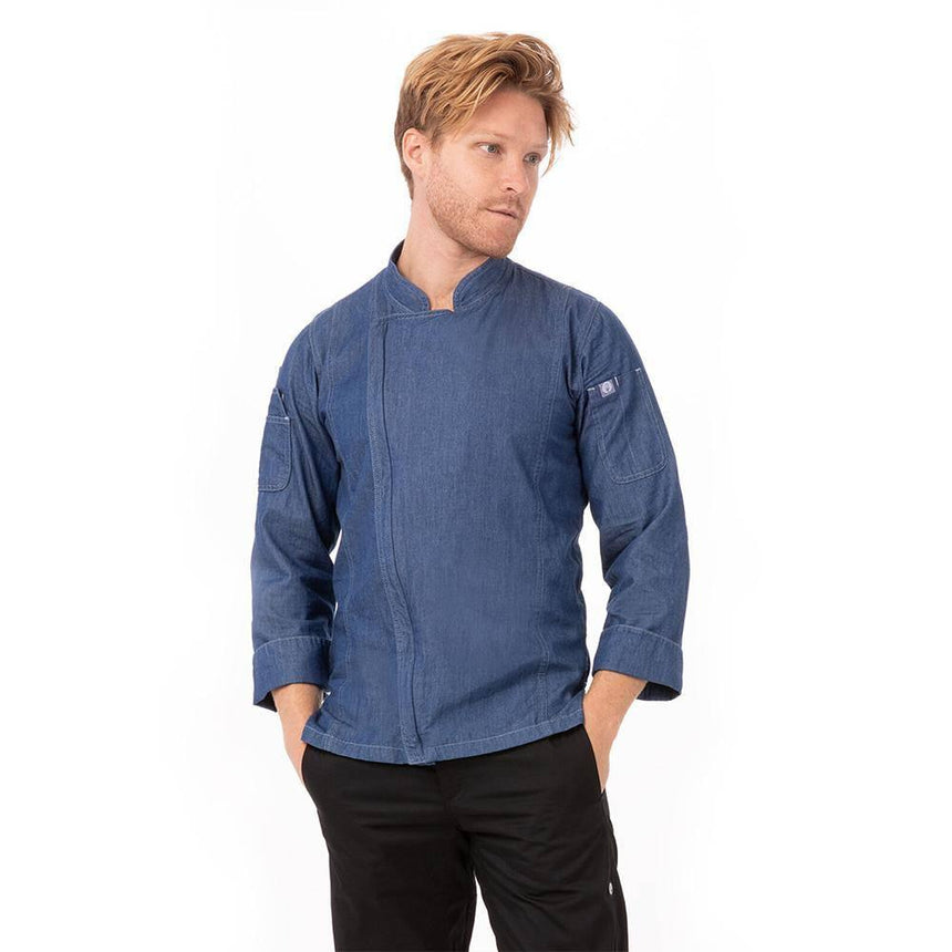 Gramercy Denim Chef Jacket Chef Jackets Chef Works XS Indigo Blue 
