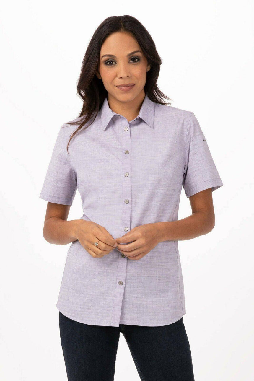 Havana Shirt Ladies Chef Shirts Chef Works XS Purple 