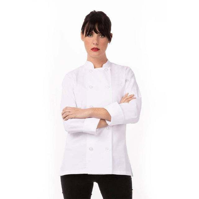 Le Mans Chef Jacket Chef Jackets Chef Works XS White 