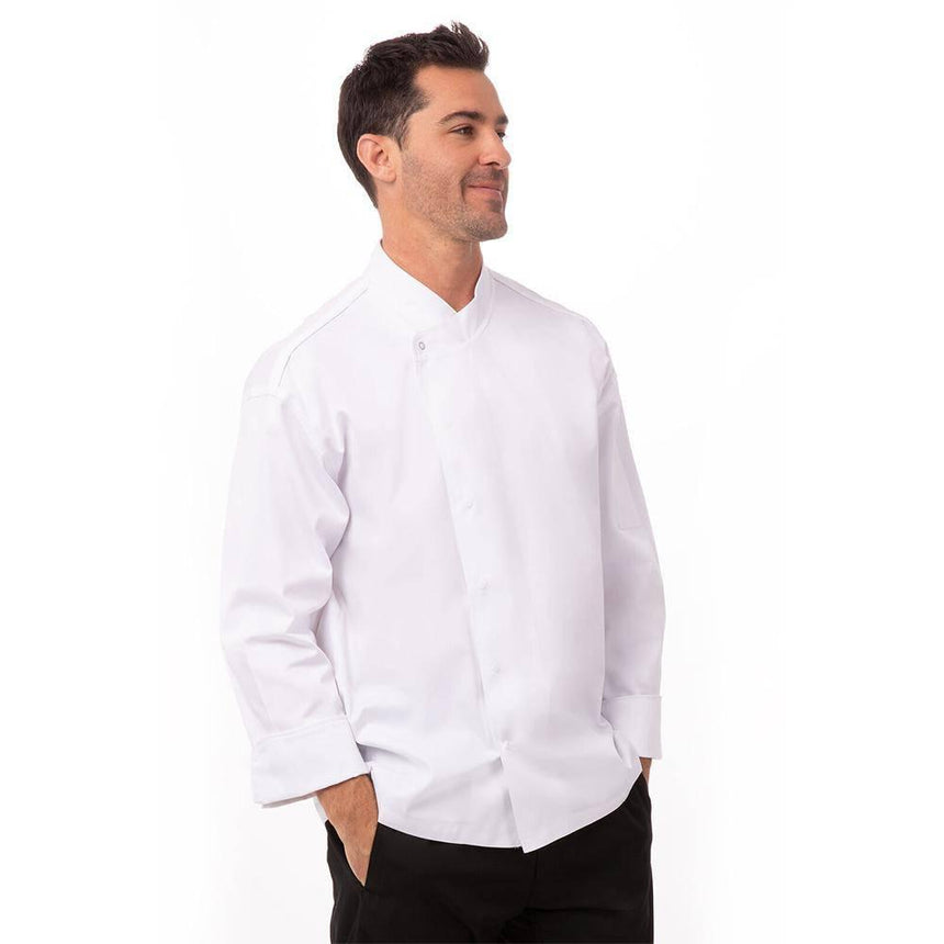 Tours Cool Vent Executive Chef Jacket - DC Chef Jackets Chef Works XS White 