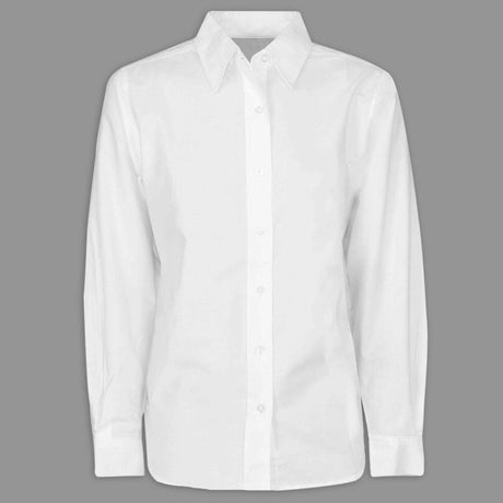 Ladies Blouse Cotton Office Shirt Shirts Colbest Cotton Rich Cotton/Polyester Cotton Rich White Long Sleeve 14