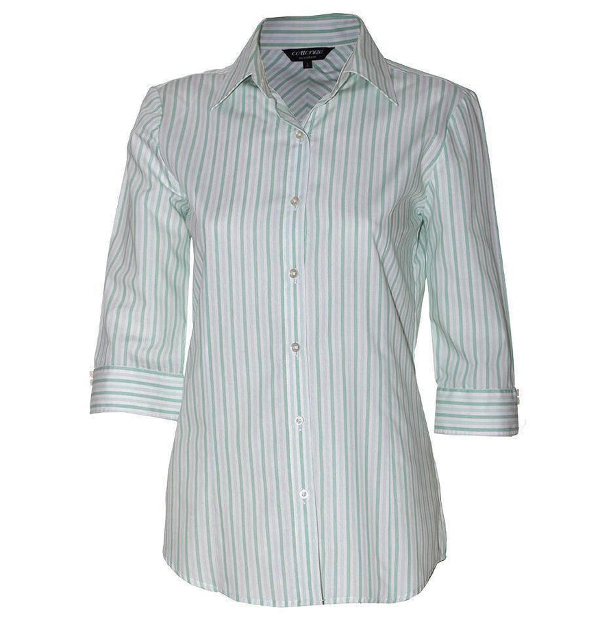 Women Blouse Shirt Blouse Shirts Cottonize Green (360G) 6 