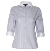 Women Blouse Shirt Shirts Cottonize Grey Stripe (362G) 6