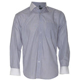 Men's Fine Cotton Shirt Shirts Cottonize Grey Stripe (662G) 38