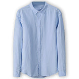 Linen Sky Blue Shirt Shirts Cottonize