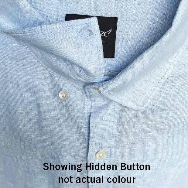 Linen Sulphur Blue Shirt Long Sleeve Shirts Cottonize   