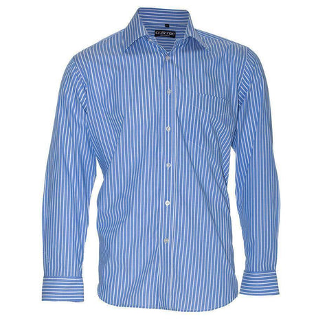Men's Bengal Blue Cotton Shirt Long Sleeve Shirts Cottonize   
