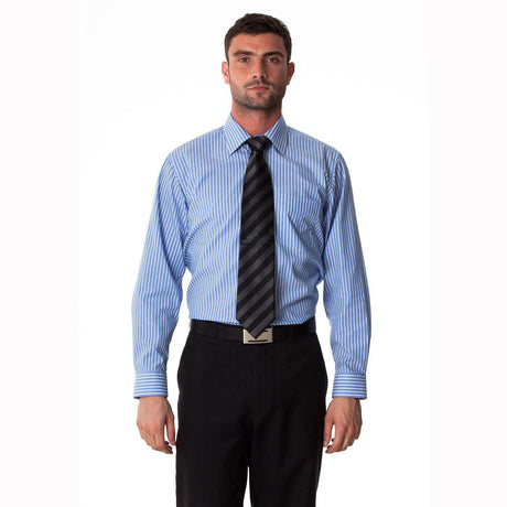Men's Bengal Blue Cotton Shirt Long Sleeve Shirts Cottonize   