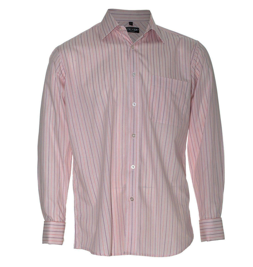 Men's Executive Shirt Long Sleeve Shirts Cottonize Pink (659S) 38 