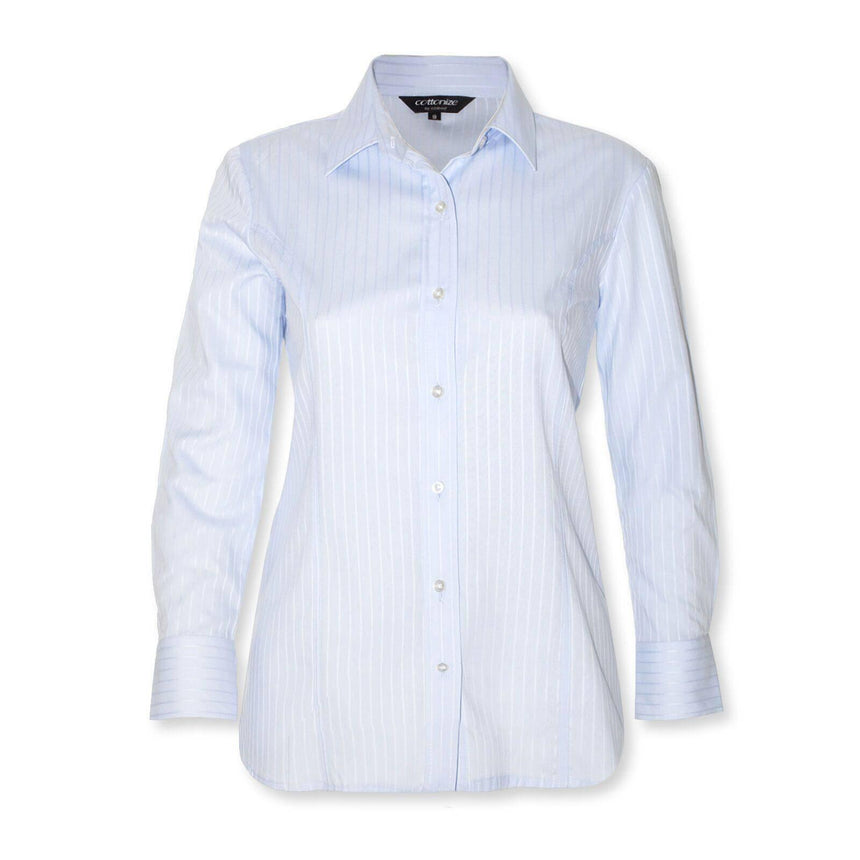 Women Blouse Shirt Blouse Shirts Cottonize Tonal Blue (367I) 6 