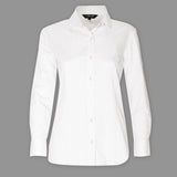 Women Blouse Shirt Shirts Cottonize Tonal White (367W) 6