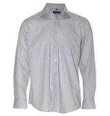 Men's Cotton Stripe Shirt Shirts Cottonize Tonal White (667W) 38