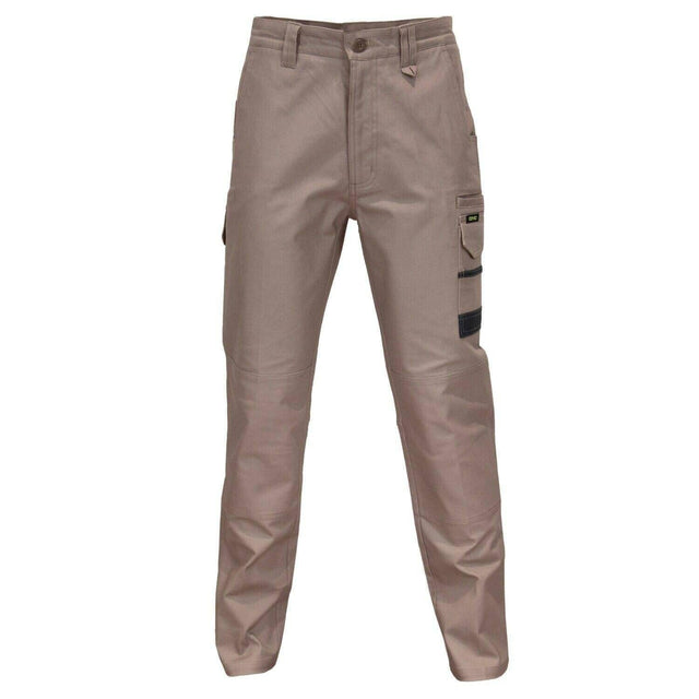 SlimFlex Tradie Cargo Pants Pants DNC 72R Khaki 