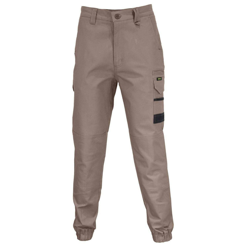SlimFlex Tradie Cuffed Pants Pants DNC 72R Khaki 