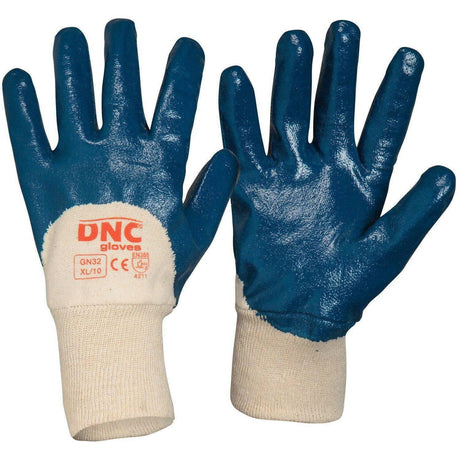 Blue Nitrile 3/4 Dip Gloves DNC   