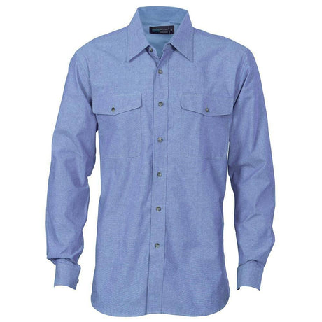 Chambray Long Sleeve Shirt Long Sleeve Shirts DNC   
