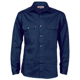 Cotton Drill Long Sleeve Work Shirt Shirts DNC